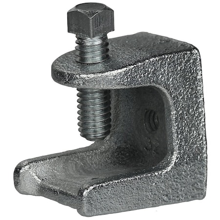 Dottie Clamp, Threaded Rod Use, 1/4 in, Malleable Iron, Zinc Plated BK14M